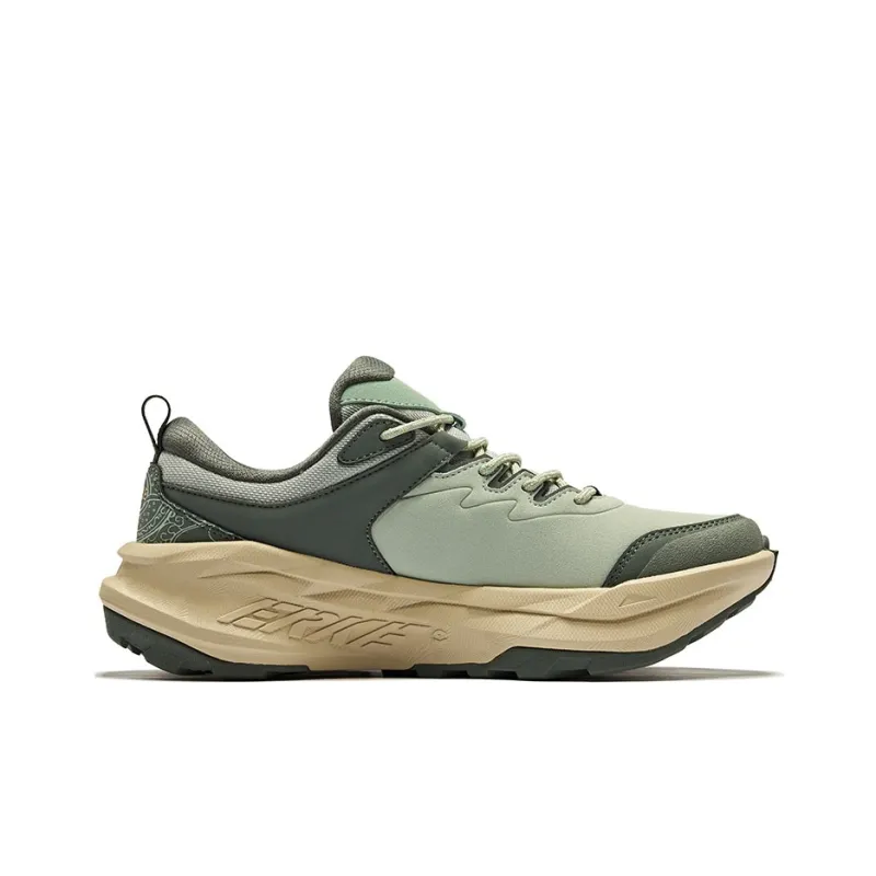 Erke Dragon Flying Phoenix Dancing 2 Height Increasing Coverage Low-Top Casual Shoes Men's Green Gray Stone Green-1
