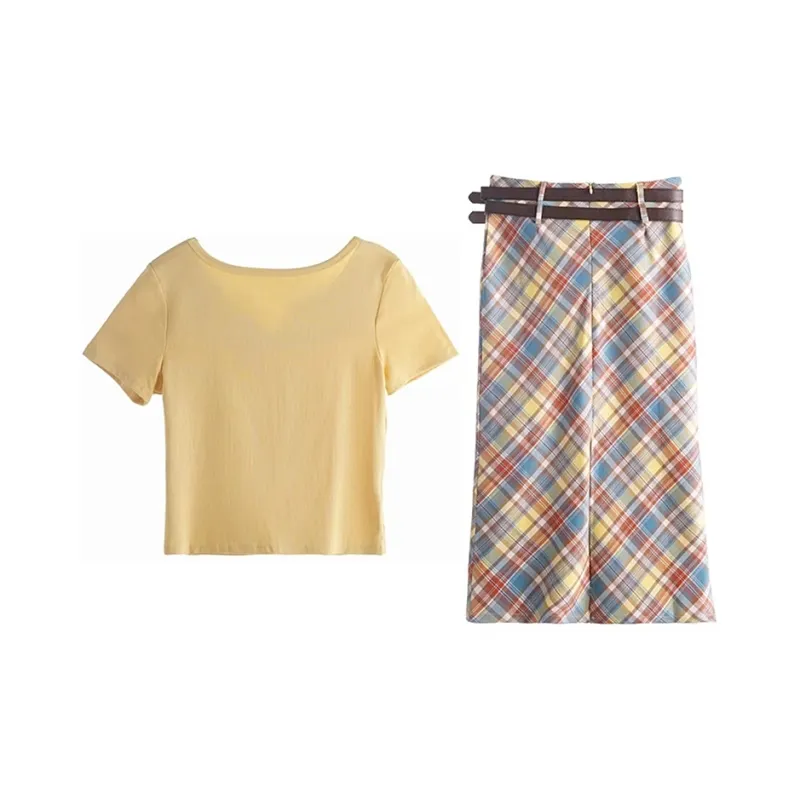 Incolore Skirt Set Women's Yellow-1