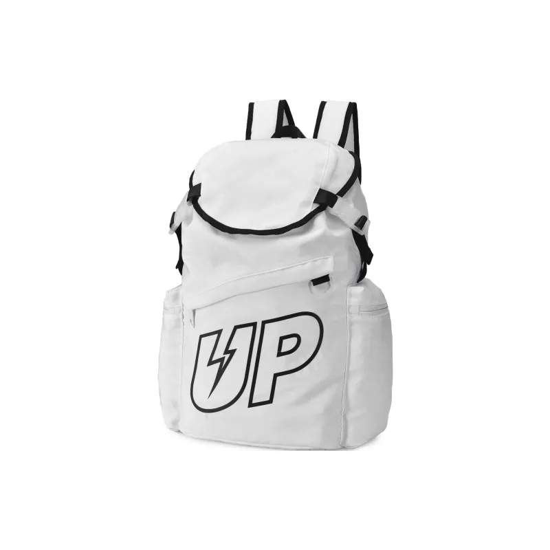 TURN UP Polyester Student Backpack Regular Unisex White-1