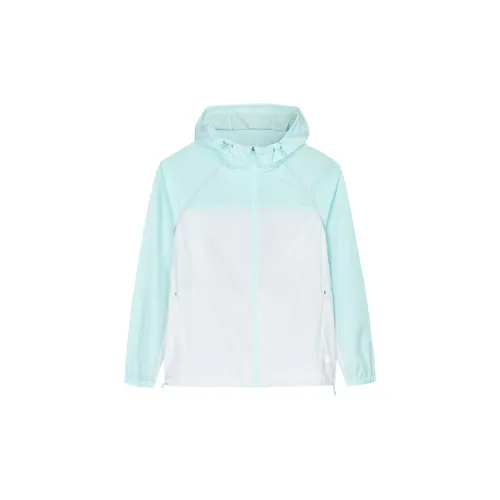 ANTA Windbreaker Jackets Women's Sand Grain Gray/Ice Blue