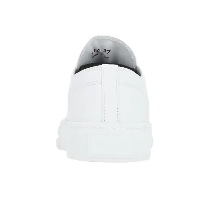 PRADA Downtown Brushed Leather Sneakers 'White' Women's-4