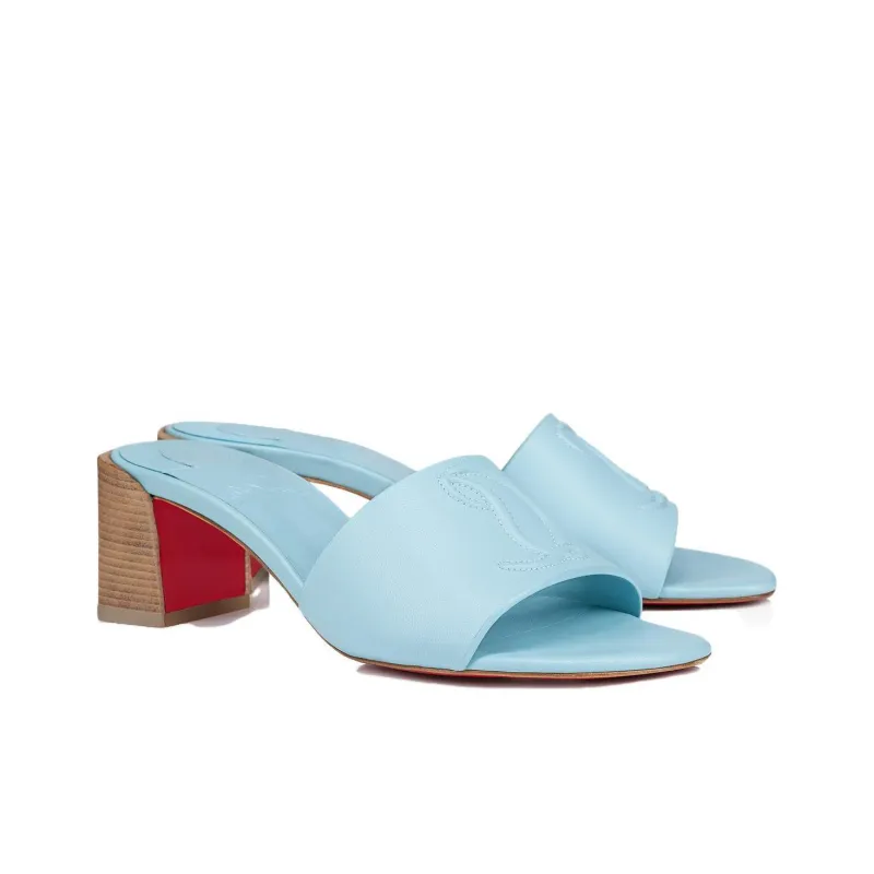 CL LUBOTING Slide Slippers Women's Blue-3