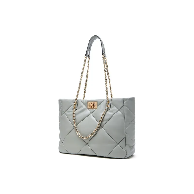Montagut Sheepskin M Zip Tote Bag, Shoulder Bag Women's Black/Ecru/Yellow/Light Green/Stone Gray/Acorn/Ice Coffee-16