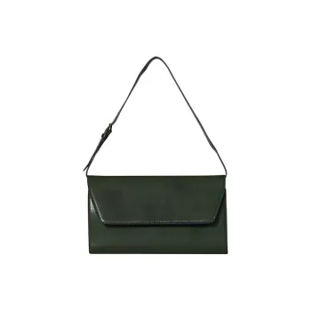 THE ROW Goatskin Evening Bag, One Shoulder Clutch Women's Seaweed Green