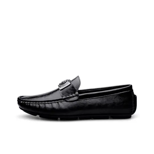 Wooden houses Gommino Loafers Men