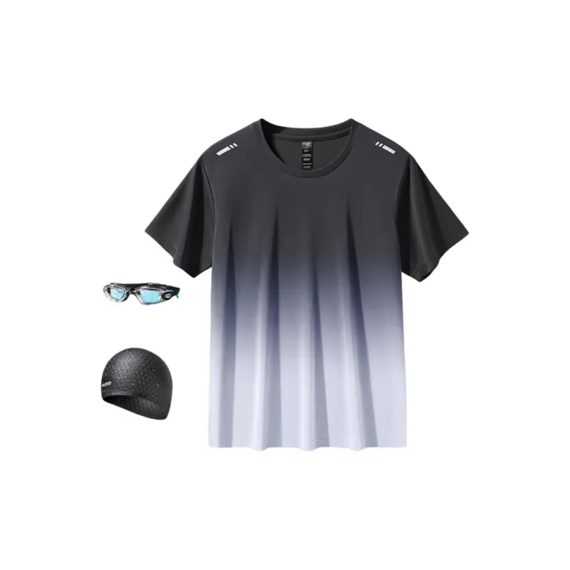 Yalu Preferred Swimming Sets Polyester+Elastane Fitness Running Sports Track & Field Badminton Casual Men's-0