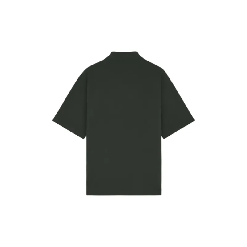 Maison Kitsune Bold Fox Head Patch Oversized Polo Shirt-1