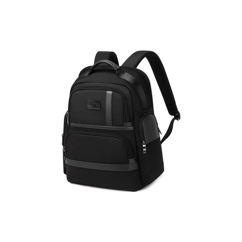 QRST Oxford Backpack Large Size Men's Black-1