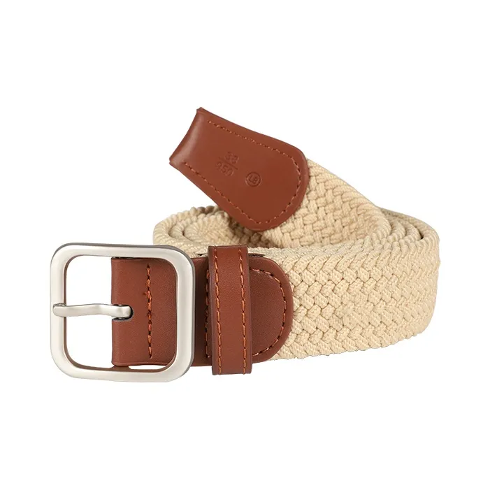15 MINS Button-Front Canvas Casual Trendy Student Jeans With Belt Fabric Belt Unisex Multiple Colors Width 3.35cm-1