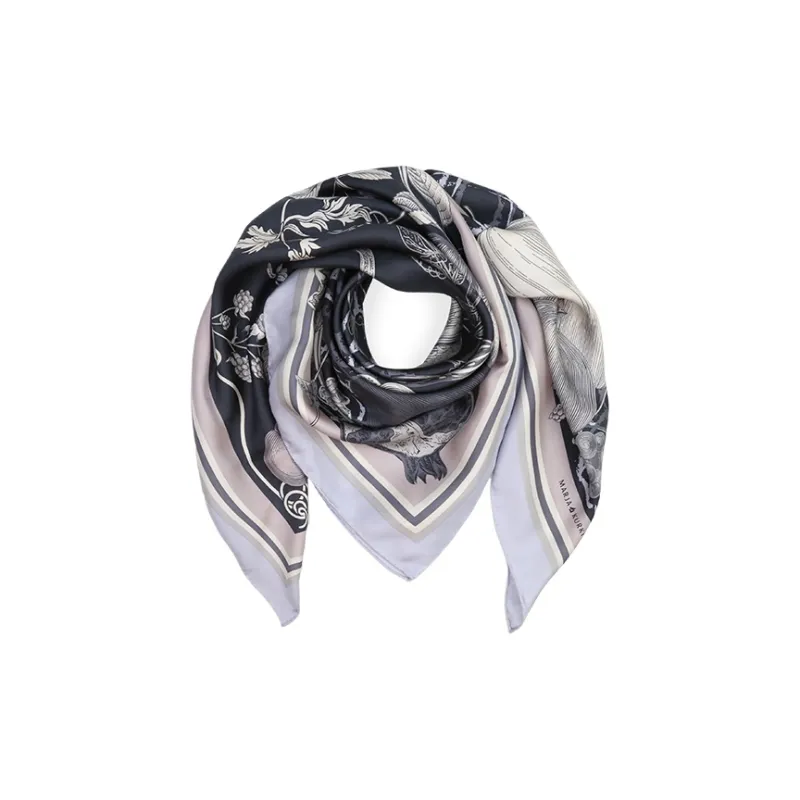 MARJAKURKI Silk Scarves Women's-3