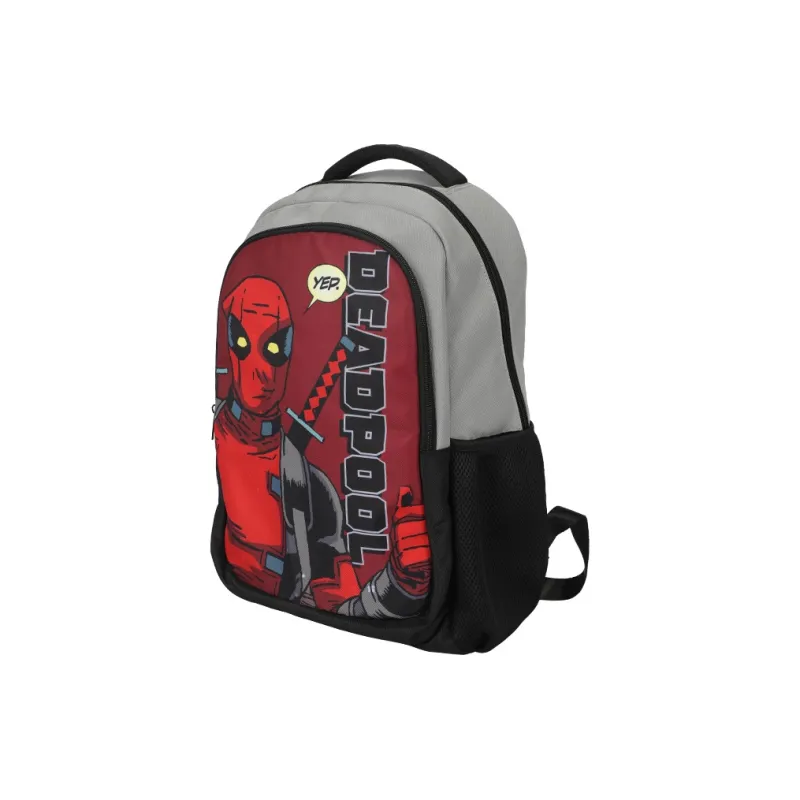 Disney Deadpool IP Collaboration Marvel Series Polyester Backpack Regular Men's Black Red-1