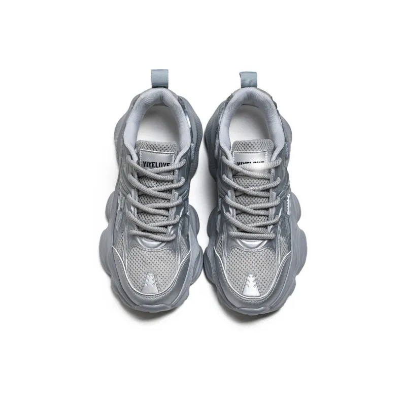 YIVELOVE Anti-Slip And Wear-Resistant Breathable Low-Top Chunky Sneakers Men's-9