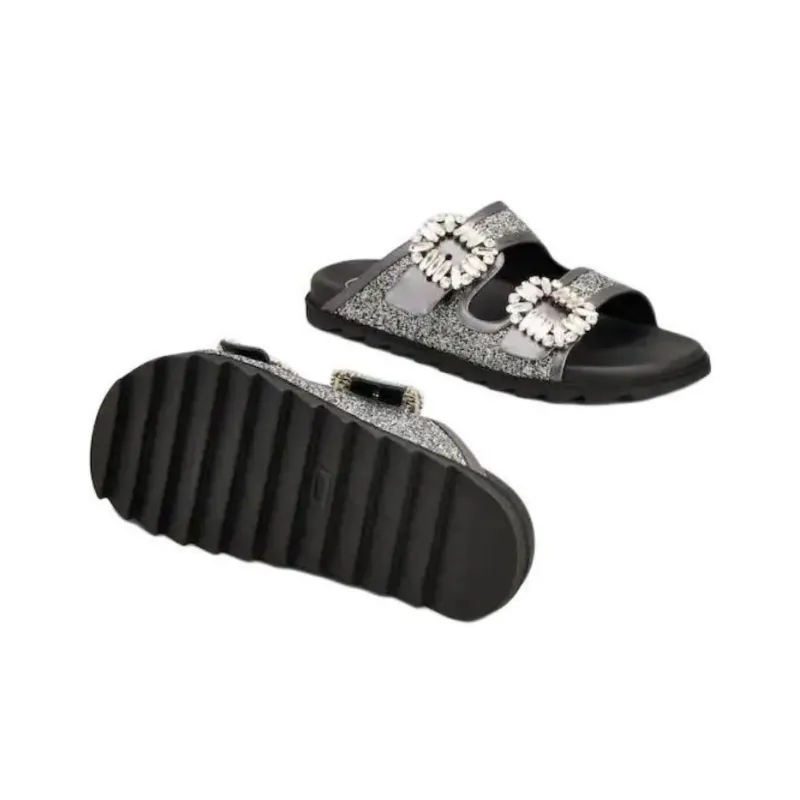 Roger Vivier Embellished Open Toe Sandals Women's-4
