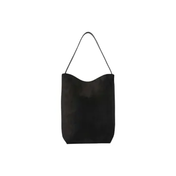 THE ROW Calf Suede Tote Bag Shopping Bag Shoulder Bags Women's Black