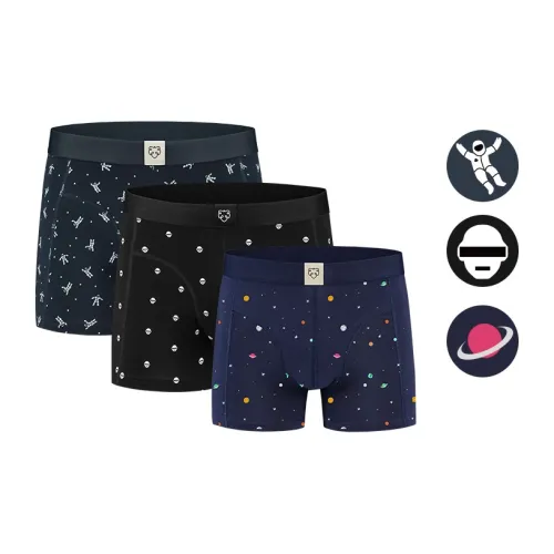 A damunderwear 배색 3팩 세트 남성 드로즈