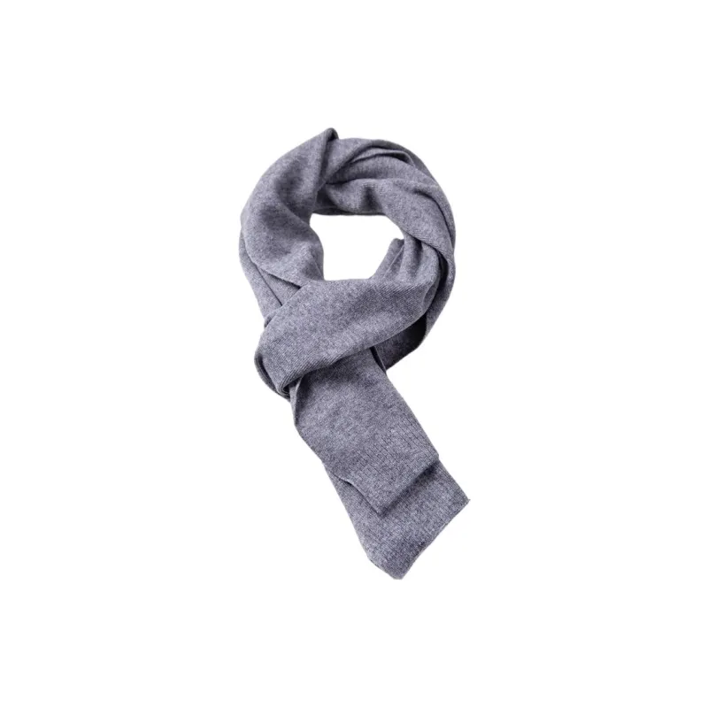 DZP Acrylic Knit Scarves Unisex Multicolor-9