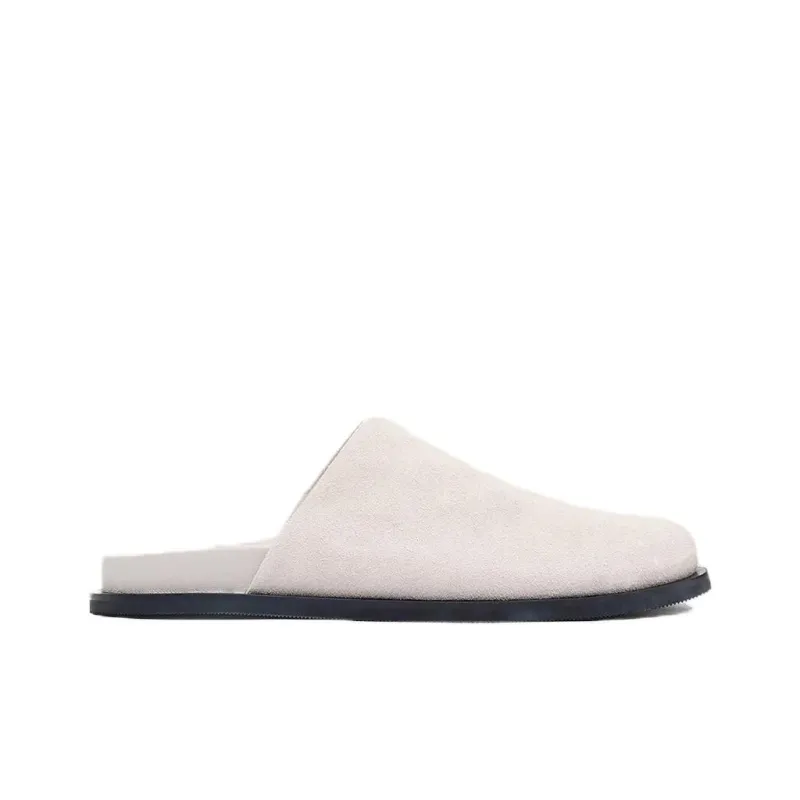 ST. AGNI Wrap-toe Slippers Women's Light Gray-1
