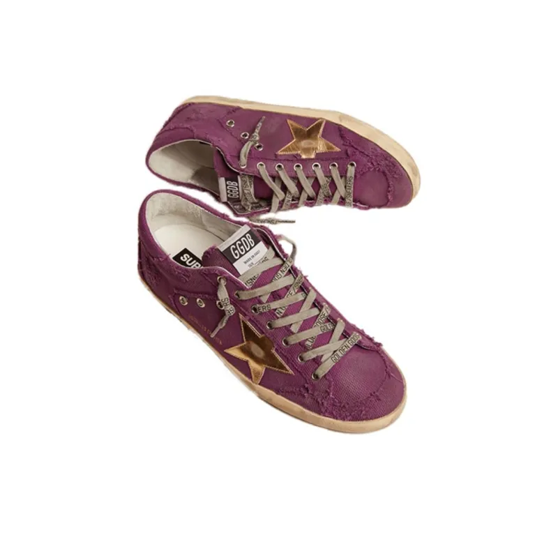 Golden Goose Super-Star Penstar Lab Stylish Skateboarding Shoes Women's Purple-2