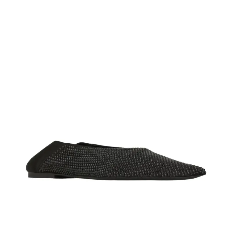 SAINT LAURENT Nour Embellished Pointed Toe Shoes Women's-1