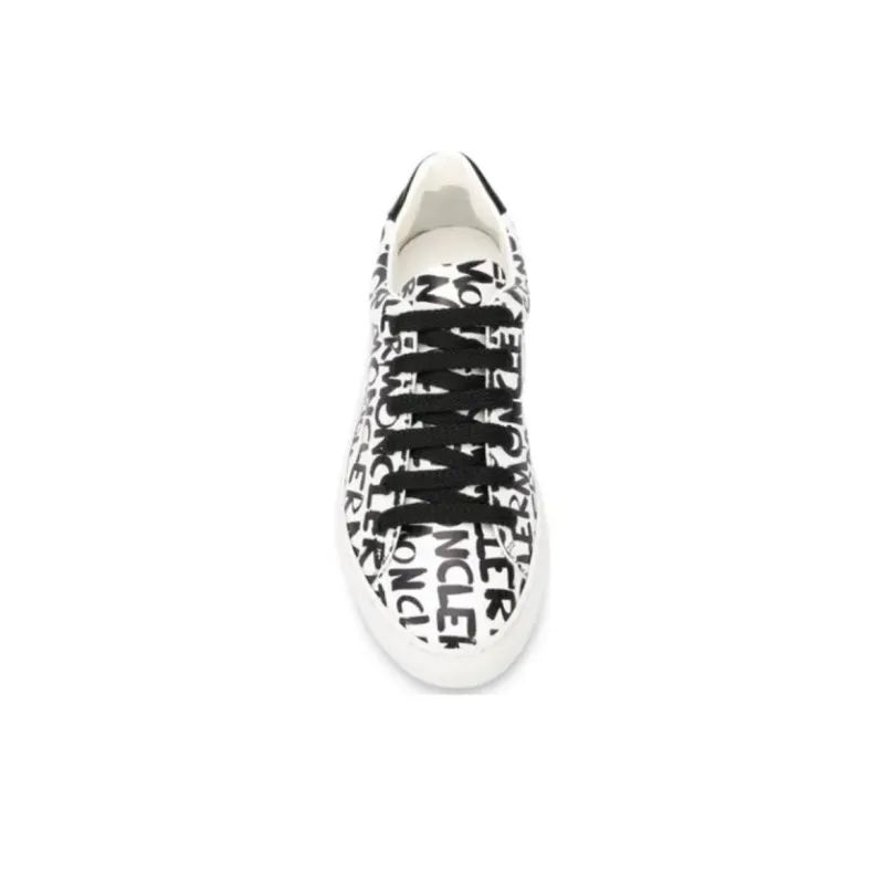 Moncler Leni Low Top Skateboard Shoes Women's Black-4