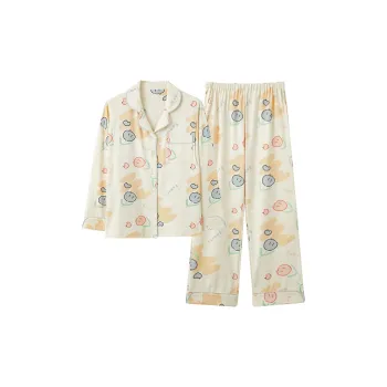 Kerener Pajama Set Autumn And Winter Season Women's Apricot