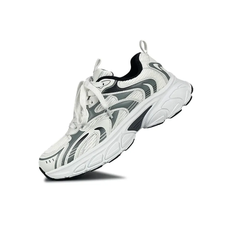 LuzaoT SUPER DRAG Chunky Sneakers Unisex Low Top White ./Gray-2