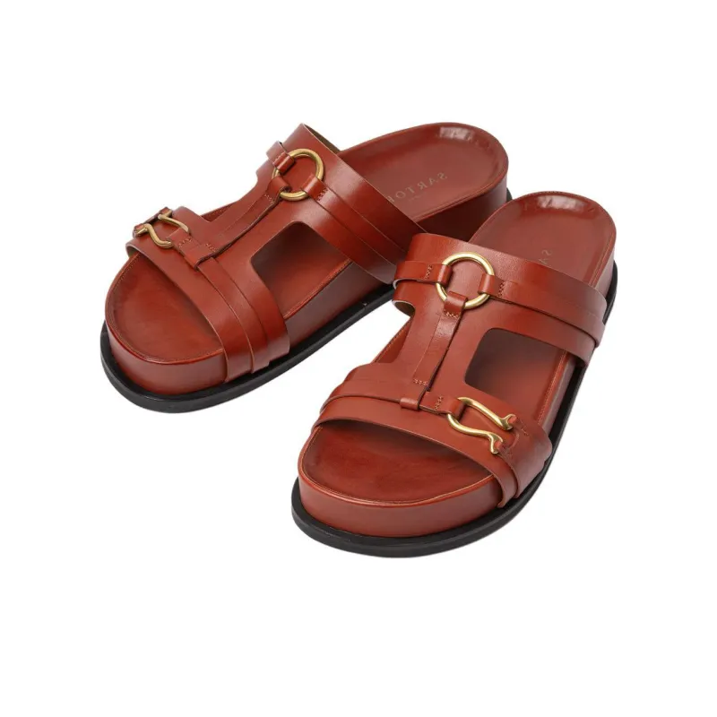SARTORE Slide Slippers Women's Red-2