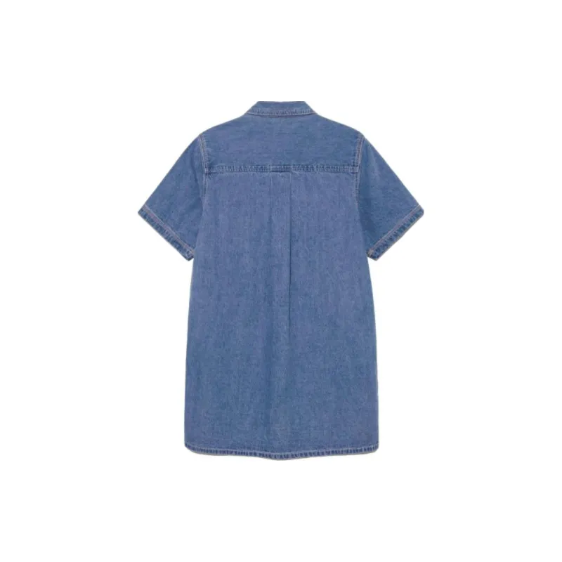 Lee Short Sleeved Dress Women's Deep Indigo-1