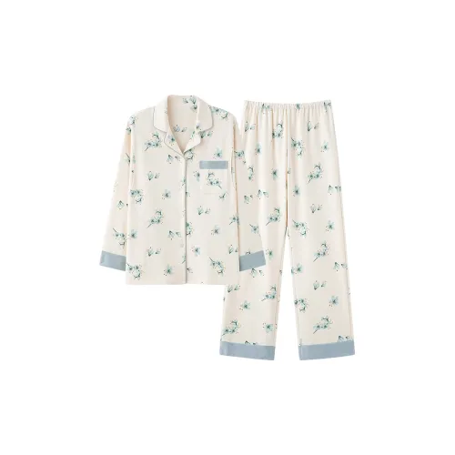 Kerener Pajama Set Women's Beige Apricot