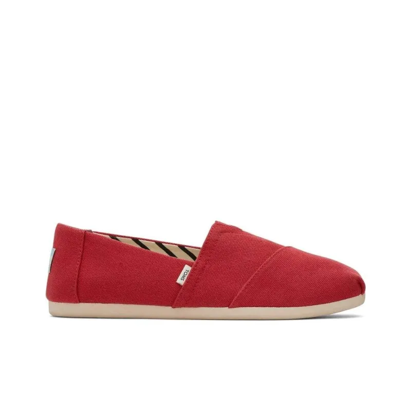 Toms Alpargata Casual Single Shoes Women's Red-1
