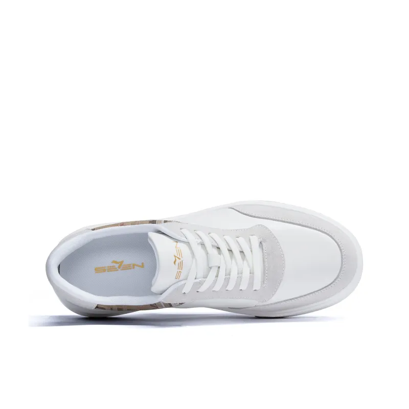 SEVEN Low Top Casual Shoes Men's White-3