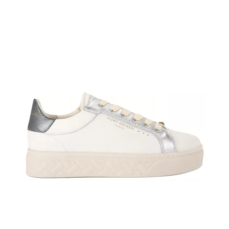 Kurt Geiger London Kensington Low-Top Skateboard Shoes Women's Silver-1