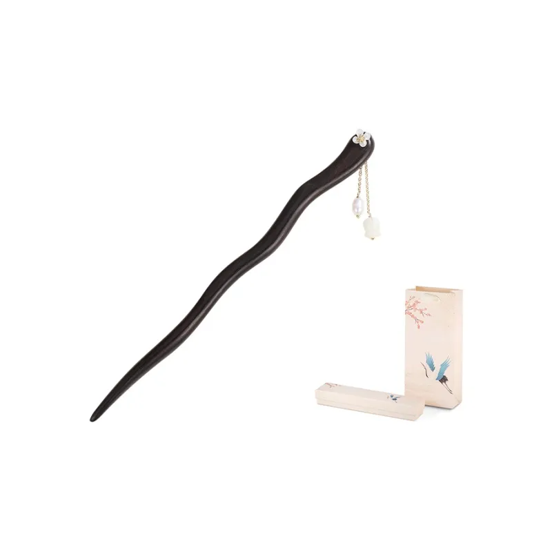 QIMEILA Wooden Hairpins Women's Box-1
