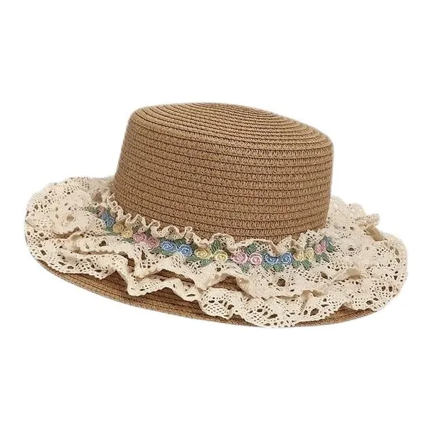 EEEENO Paper Reed Bucket Hats Unisex-1