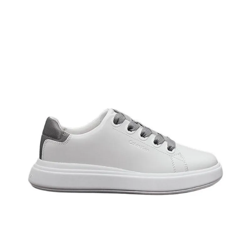 CALVIN KLEIN Low Top Skateboard Shoes Women's White-1