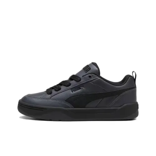 PUMA Park Lifestyle Skateboard Shoes Unisex Low-Top Strong Gray - PUMA Black