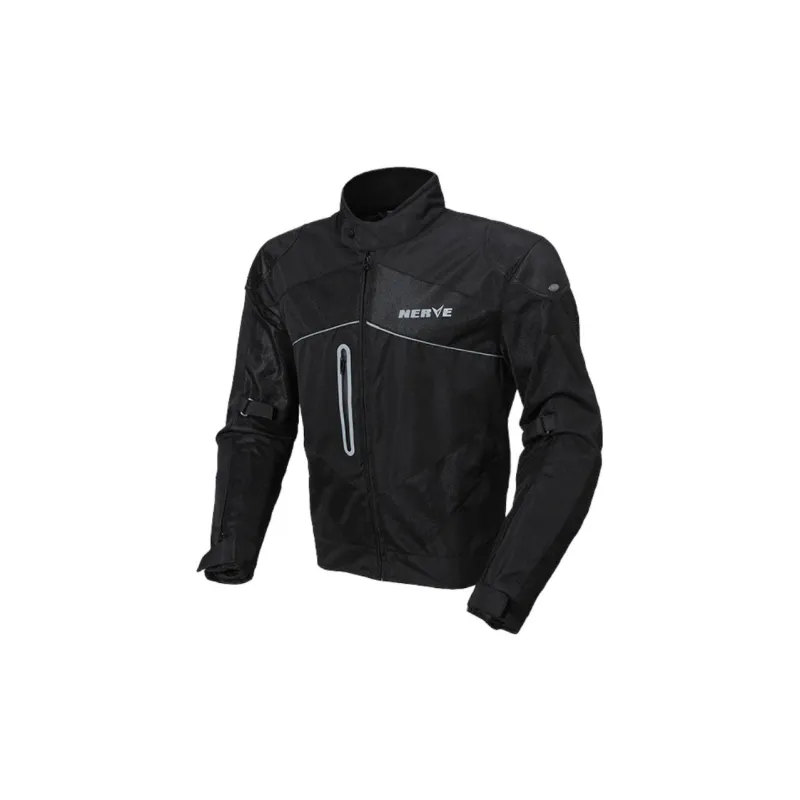 NERVE Biker Jacket Polyester Men's Caribbean Top Men Black-1