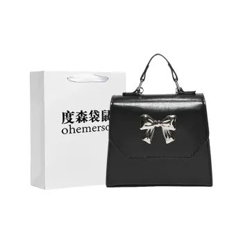 Dusen Kangaroo PU Backpack Handbag Regular Women's White/Silver/Black/Multicolor
