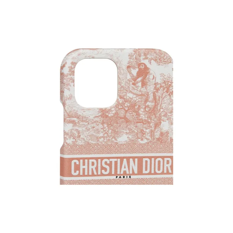 DIOR Leather Material Dior Travel Collection Juicy Print Smooth Phone Cases Compatible With IPhone 13 Pro-2