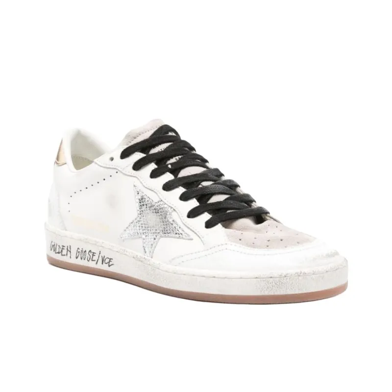 Golden Goose Ball Star Low Top Skateboard Shoes Women's White-2