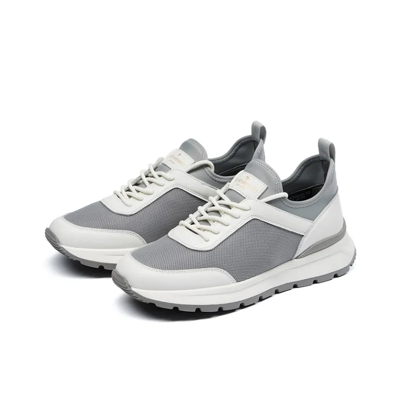SEVEN Cushioning Wear Resistant Low Top Running Shoes Men's White-1