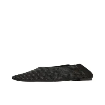 SAINT LAURENT Nour Embellished Pointed Toe Shoes Women's