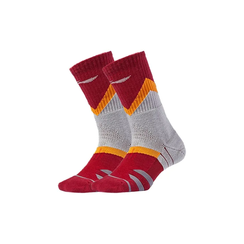 LiNing Basketball Socks Men's Combo Set Red Gray Multicolor-3