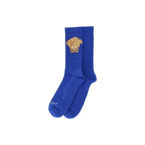 VERSACE Medusa Logo Socks 'Cobalt/Gold'