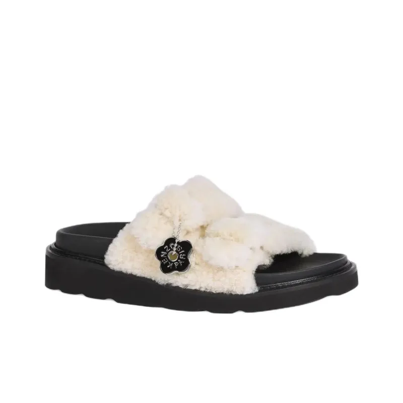 KENZO Slide Slippers 3.5cm Women's Beige-1