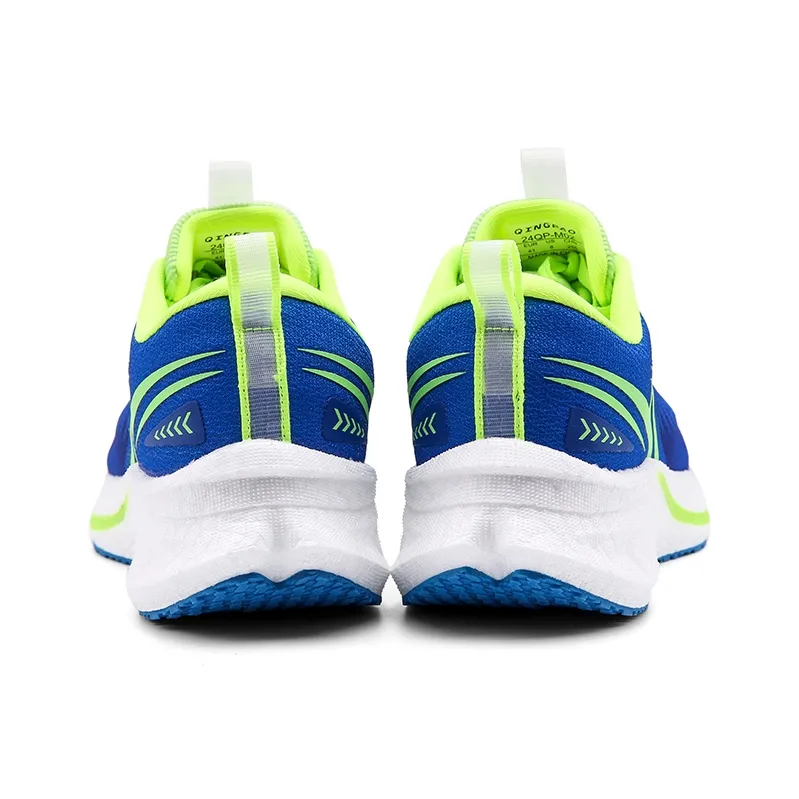 Qing Pao Running Shoes Men Low Top Cyan-4