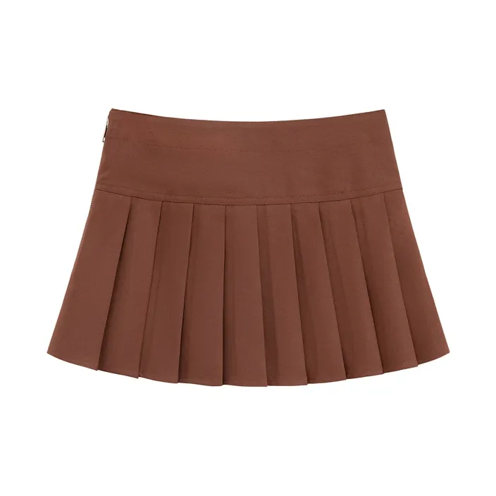 CHUU Casual Short Skirts Women's Brown-1