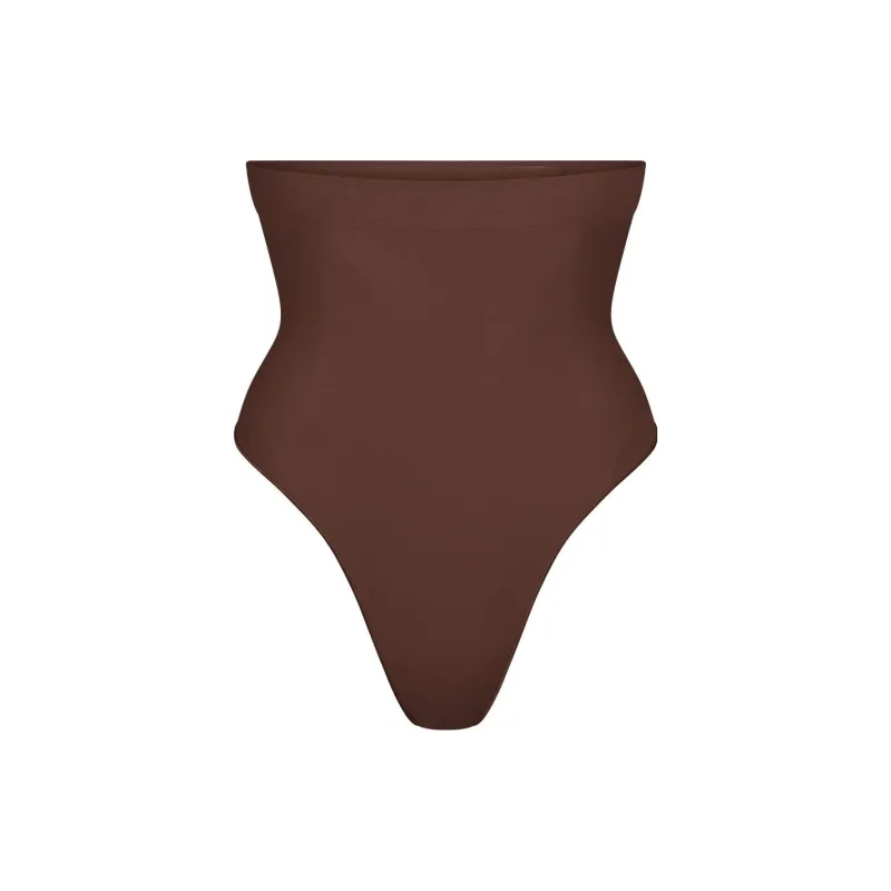 SKIMS SEAMLESS SCULPT HIGH-WAISTED THONG Underpants Women's COCOA/Cocoa-0