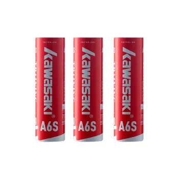 Kawasaki 6 Pack Goose Feather Indoor Outdoor Windproof Shuttlecocks