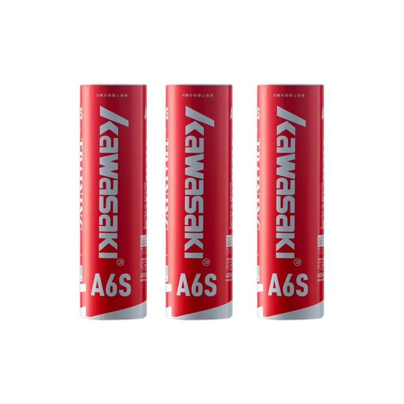 Kawasaki 6 Pack Goose Feather Indoor Outdoor Windproof Shuttlecocks-0